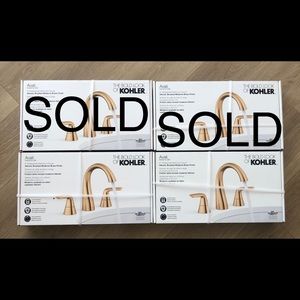 KOHLER Avail Vibrant Moderne Brushed Brass 2-Handle Widespread Bathroom Faucet